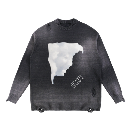 Distressed Cloud Sweater